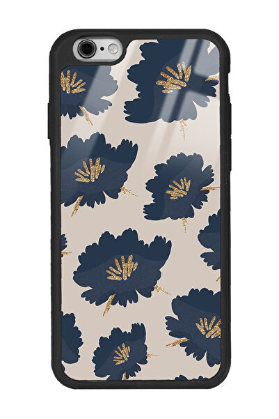 Spoyi iPhone 6s Blue Flowers Tasarımlı Glossy Telefon Kılıfı