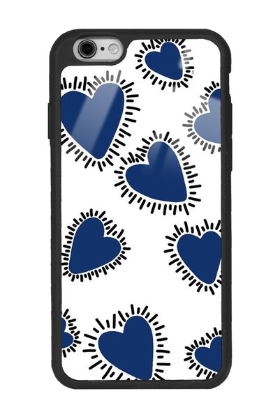 Spoyi iPhone 6S Blue Heart Design Glossy Phone Case