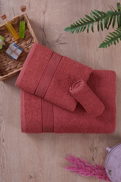 B2B Plus 3 Piece Cotton Towel Set | Hand, Face and Body Towel |