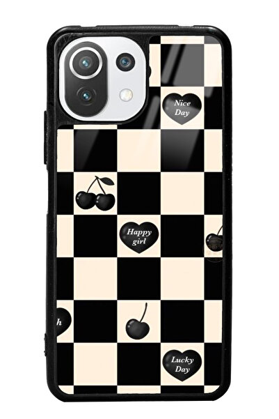 Spoyi Xiaomi Mi 11 Lite Happy Girls Tasarımlı Glossy Telefon Kılıfı