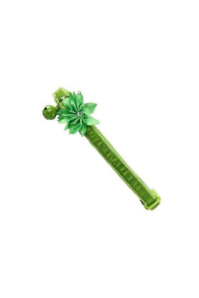 Pawise Floral Cat Collar Green