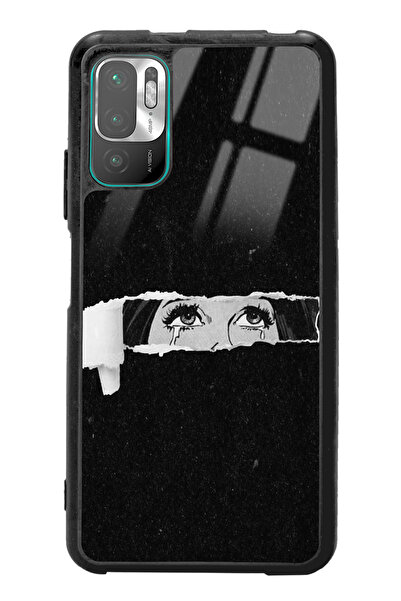 Spoyi Xiaomi Redmi Note 10 5g Gözler Tasarımlı Glossy Telefon Kılıfı