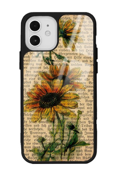 Spoyi iPhone 12 Glossy Phone Case with Sunflower Design