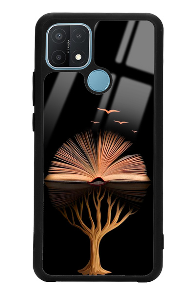 Spoyi Oppo A15s Kitap Tasarımlı Glossy Telefon Kılıfı