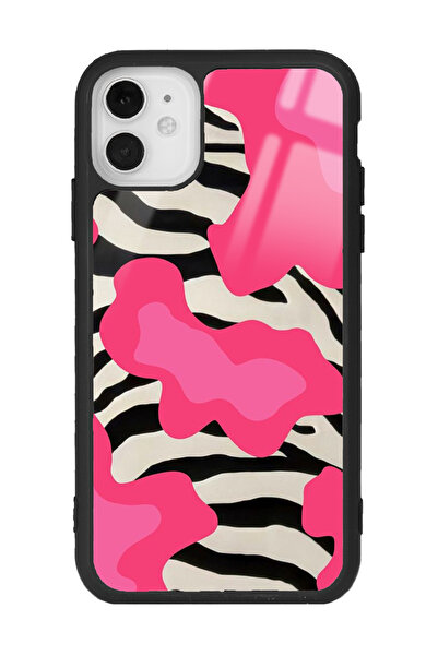 Spoyi iPhone 11 Pink Milky Tasarımlı Glossy Telefon Kılıfı