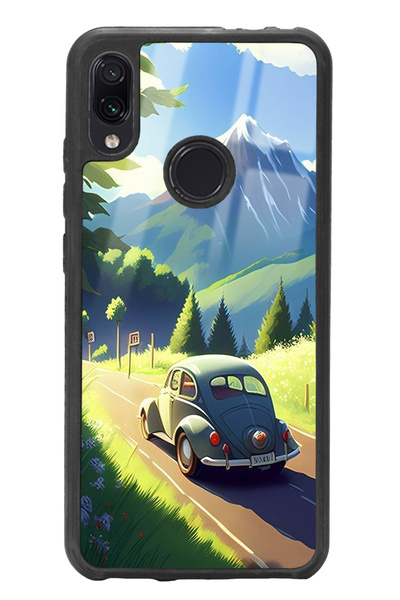 Spoyi Xiaomi Redmi Note 7 Tosbaha Tasarımlı Glossy Telefon Kılıfı