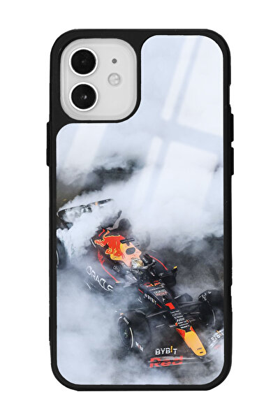 Spoyi iPhone 12 Formula 1 Tasarımlı Glossy Telefon Kılıfı