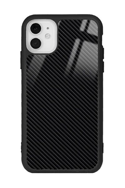 Spoyi iPhone 11 Carbon Tasarımlı Glossy Telefon Kılıfı