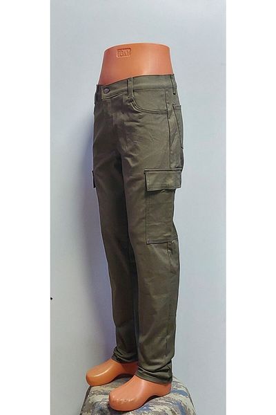 BeyzDenim Χακί παντελόνι Cargo