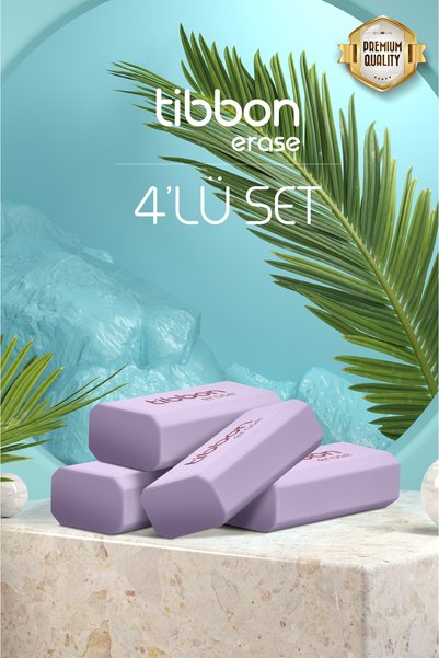 Tibbon Erase Silgi 4 Lü Set Renkli 101--104