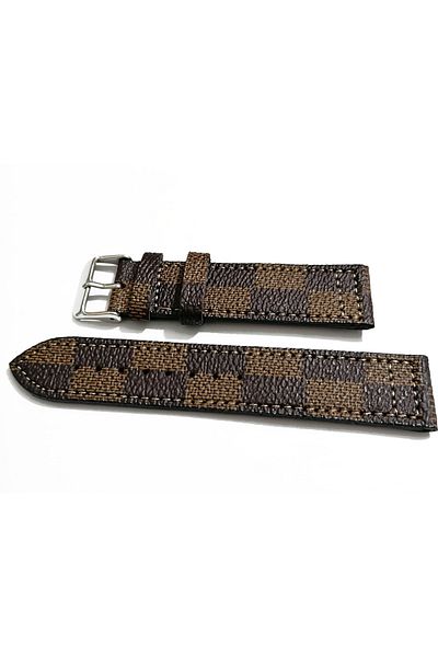 FADO 22 millimeter genuine patterned leather strap