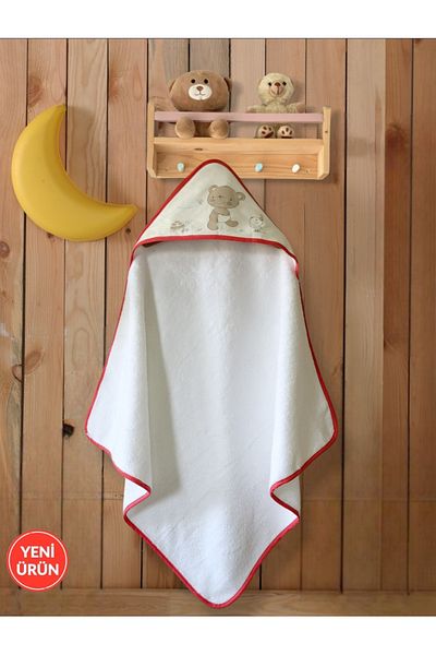 Alpar Tekstil 100% Cotton Soft Baby Bath Towel Swaddle / Teddy Bear