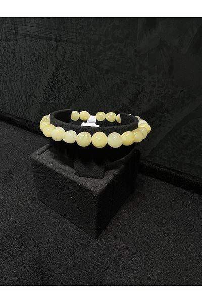 Amber by Mazukna Milk Color Flexible Fishing Line - Free Cut, Drop Amber Bracelet, Junior and Adult Certified