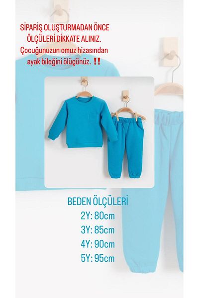 ASN APPAREL Three Thread Raised Children's Top and Bottom Set