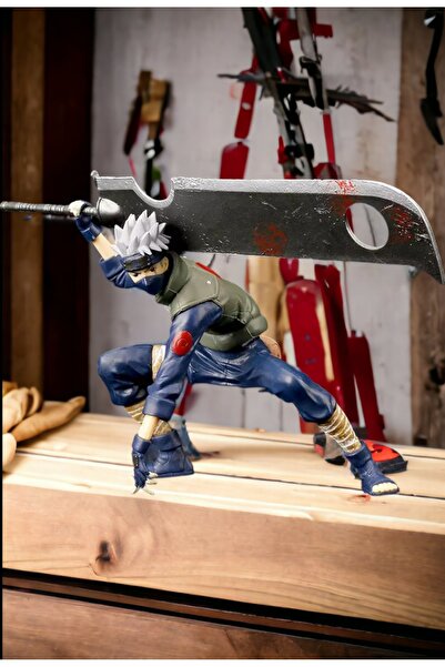 TEEMOOD PIRATE PARROT Hatake Kakashi Anime Naruto figürü NARUTO aksiyon figürü BALTA BÜYÜK BIÇAKLI KILIÇLI