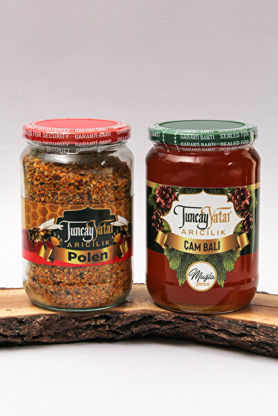 Tuncay Yatar Arıcılık Süzme Çam Balı Net 1 Kg + Yaş Polen 400 Gr