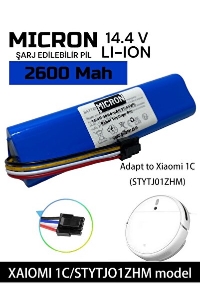Micron Xiaomi Mi Vacuum Mop 1c 2in1 Xiaomi 1C STYTJ01ZHM Akıllı Robot Süpürge...