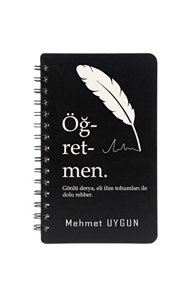 Genel Markalar Öğretmen Temalı Öğretmenler Günü Hediyesi Ahşap Kapaklı Defter