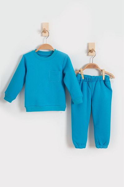 ASN APPAREL Three Thread Raised Children's Top and Bottom Set