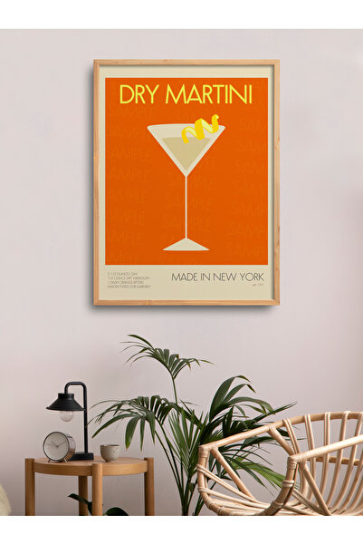 HOMEPACK Рамкирана единична картина Коктейлна серия Модерен плакат TK/132