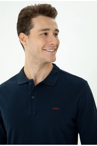 U.S. Polo Assn. БАЗА. Polo Assn. Мъжки тъмносин базов суичър