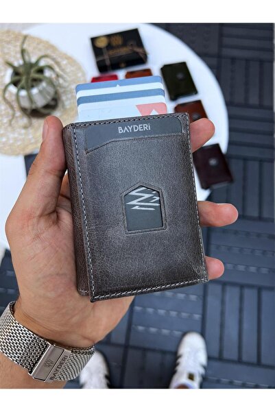 BAYDERİ Ανδρικό πορτοφόλι Jules Γνήσιο Δέρμα με Μηχανισμό