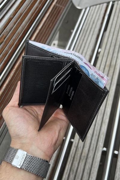 BAYDERİ Caillou Genuine Leather Polite Men's Wallet