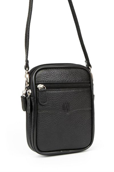 BAYDERİ Andre Genuine Leather Polite Double Eyed Men's Shoulder Bag