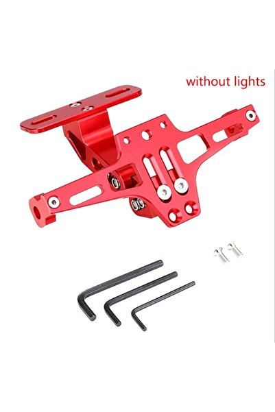 Csr YAMAHA R-25 MT-25 PLAKA TUTUCU KATLANIR ÜNÜVERSAL CNC ALÜMİNYUM.KIRMIZI