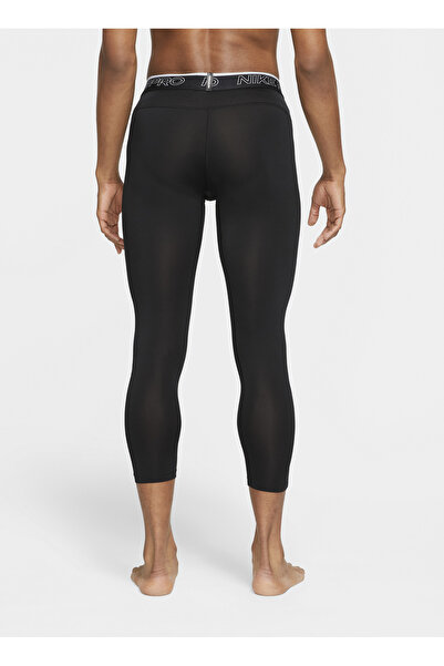 Nike Siyah - Gri - Gümüş Erkek Tayt DD1919-010 M NP DF 3QT TIGHT