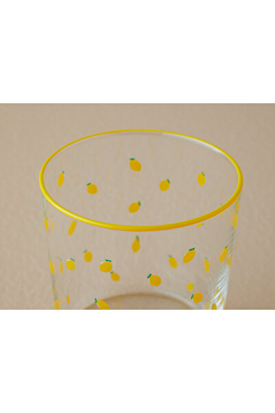 English Home Lemon Cam 3'lü Meşrubat Bardağı Sarı