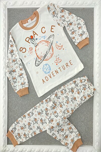 dubi baby Unisex Vision Astronaut Space Dvodijelni pamučni pidžama set za decu