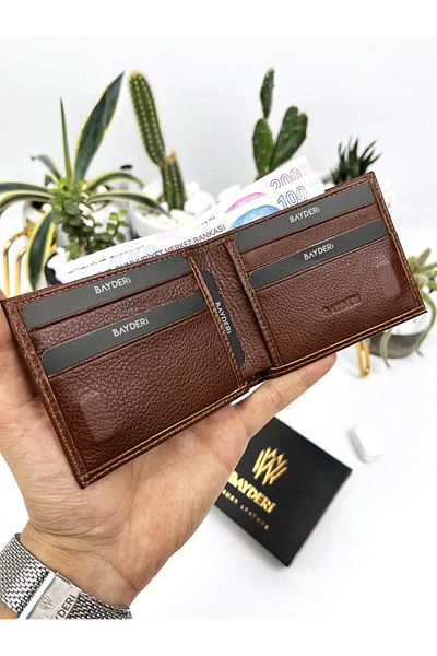 BAYDERİ Cesar Genuine Leather Magnetic Elegant Wallet