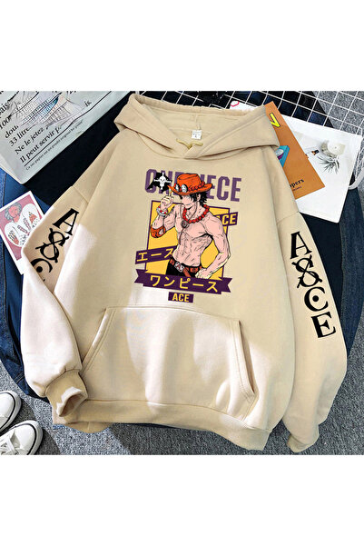 GALASHOP Hoodie Manga tarzı baskılı One Piece Luffy