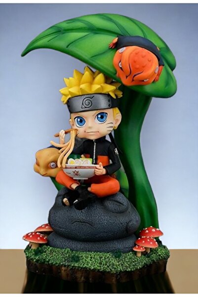 Anime Naruto Uzumaki Ramen Yiyen Çocuk Figür ACTION Karakter Figür Oyuncak Biblo 25 cm