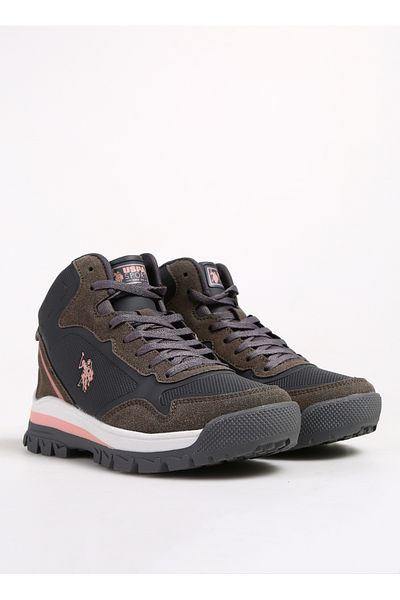 U.S. Polo Assn. Πόλο Ασν. Γκρι 3W Sagan Hi WMN 3PR Γυναικείες Μπότες
