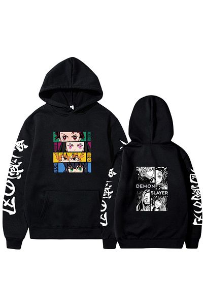 GALASHOP Demon Slayer Unisex Anime Hoodies Trendyol