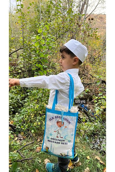 hicazavm Prayer Kids Set - Prayer and Worship Prayer Rug with Large Size Bag