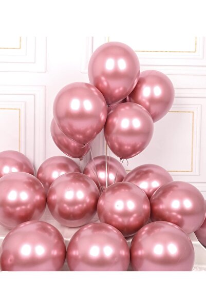 Partimarka بالونات كروم باللون الوردي