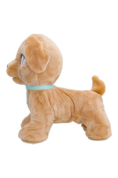 Sunman Milo İnteraktif Peluş Köpek Tasmalı Sevimli Eğlenceli Peluş Köpek Milo