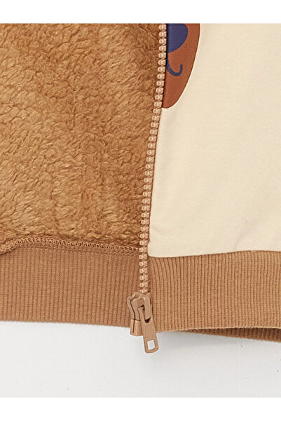 LC Waikiki LCW baby Hooded Long Sleeve Printed Baby Boy 2-Piece Set