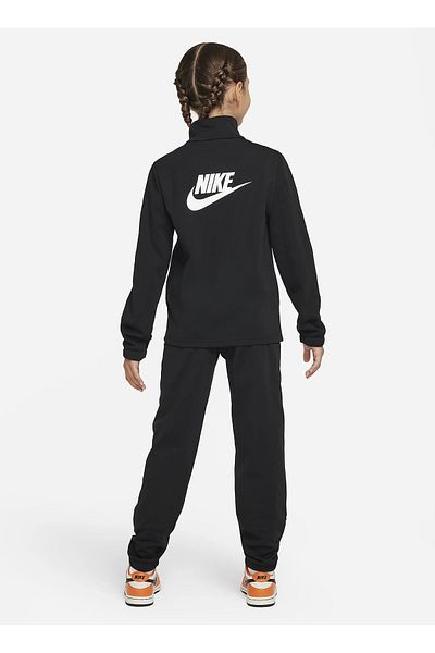 Nike Boys Tracksuit Set Fd3067-010 - Black Straight Cut Poly Fz Tracksuit