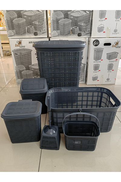 ALANYA HOME DECOR ΠΛΑΣΤΙΚΟ ΣΕΤ ΜΠΑΝΙΟΥ ΙΟΥΤΑ ΠΟΛΥΤΕΛΕΣ 6 ΤΕΜΑΧΙΑ ΠΛΑΣΤΙΚΟ ΣΕΤ ΜΠΑΝΙΟΥ ΙΟΥΤΑ ΠΟΛΥΤΕΛΕΣ 6 ΤΕΜΑΧΙΑ