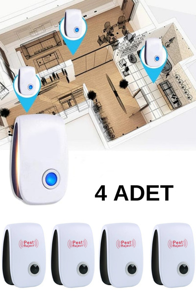 Alright 4 Adet Fare Sivrisinek Kovucu Böcek Örümcek Ev Haşere Kontrol Cihazı ...