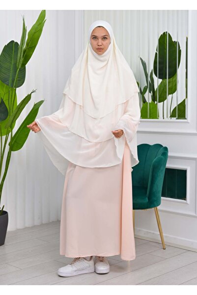 İSTANBULSTYLEMODA شال شيفون حجاب جاهز حجاب حجاب عملي 3 طبقات - غطاء سوفليه - ...