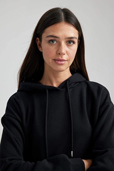 DeFacto Γυναικείο Φούτερ - W8071AZ/BK81