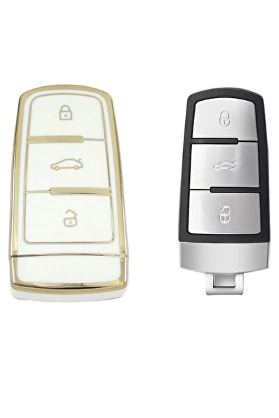 EBG İSTANBUL Pentru Volkswagen Passat B6 2005-2015 Smart White Car Key Control Carcasa