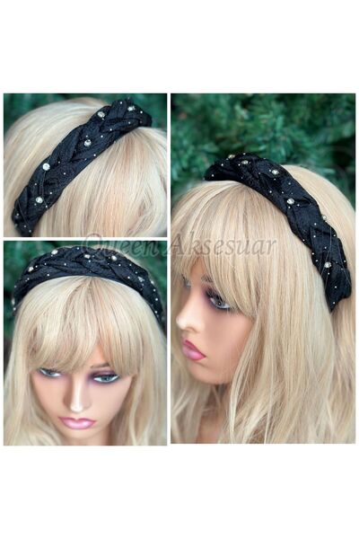 QUEEN AKSESUAR Coroană de lux importată, la modă, cu burete bombat, plasă lar...