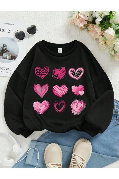 MAGORS SWEATSHIRT PENTRU COPII CU GAT CIRCULAR, 3 FĂRĂ, BUMBAC, IMPRIMAT