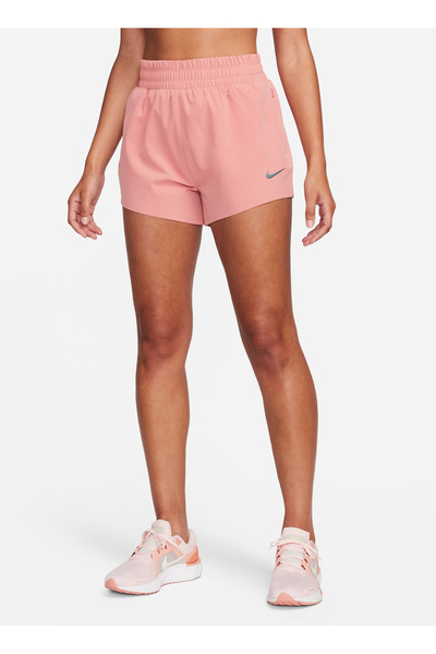 Nike Κόκκινο-ροζ γυναικείο σορτς κανονικής εφαρμογής - FB7628-618 W RUN DVN D...